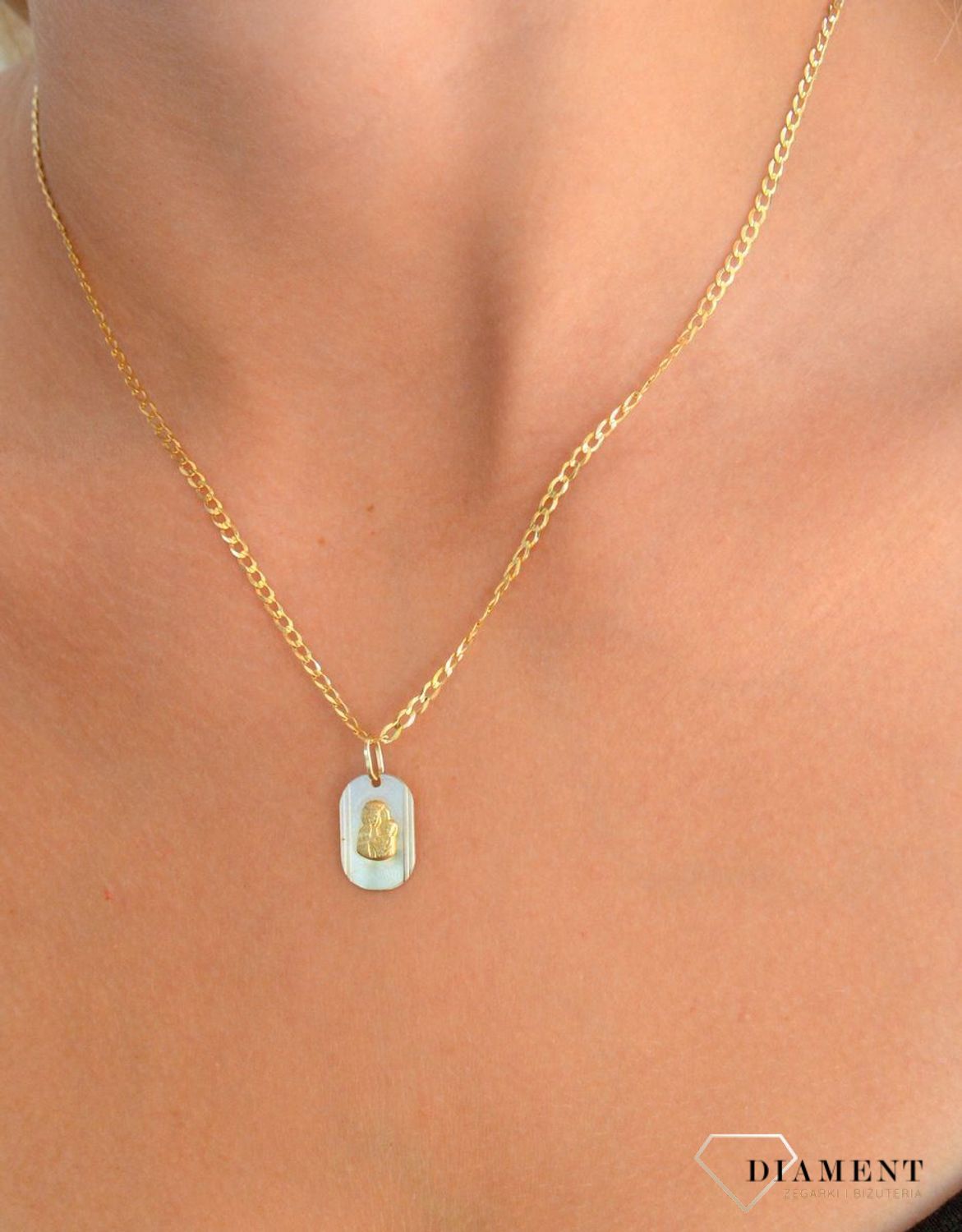 Złoty łańcuszek 375 pancerka 2 mm DIA-LAN-10792-375 2mm. Złoty łańcuszek damski. Złoty łańcuszek pancerka. Łańcuszek damski złoty próby 375. 2.jpg